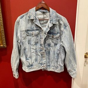 Oversized denim jacket